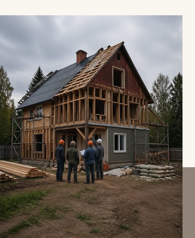 Реконструкция дачного дома в Устях-Илимске под ключ с проектом